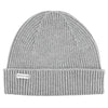 Ribbed Merino Beanie Grey