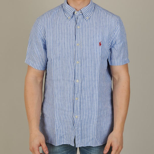 LINEN BLUE/WHITE