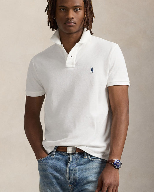 White Mesh Custom Slim Fit