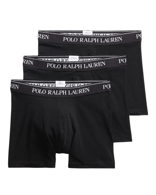 Polo Black 3 Pack Stretch Cotton Boxershort