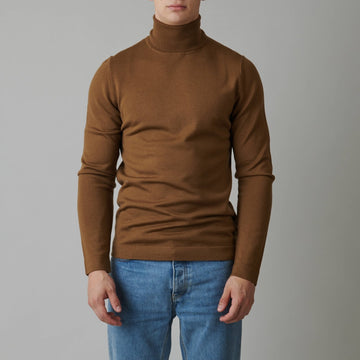 Camel Fine Merinos Turtle Neck