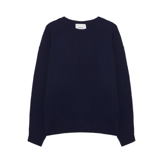Casentino wool crewneck sweater - Navy