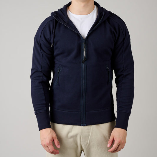 Diagonal Raised Fleece Zipped