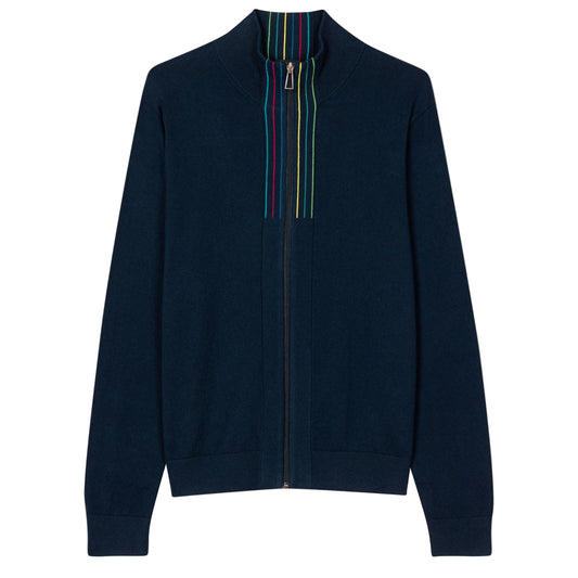 Cardigan Zip - Blue pAUL sMITH
