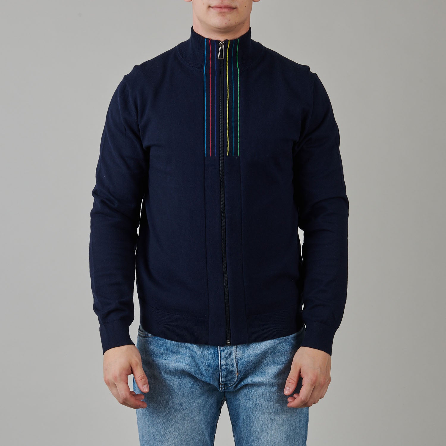 Cardigan Zip - Blue