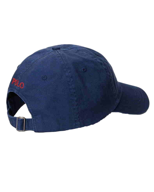 Newport Navy White Cotton Chino Baseball Cap