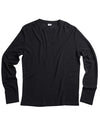 Black Soft Cotton Waffle Knit T-shirt