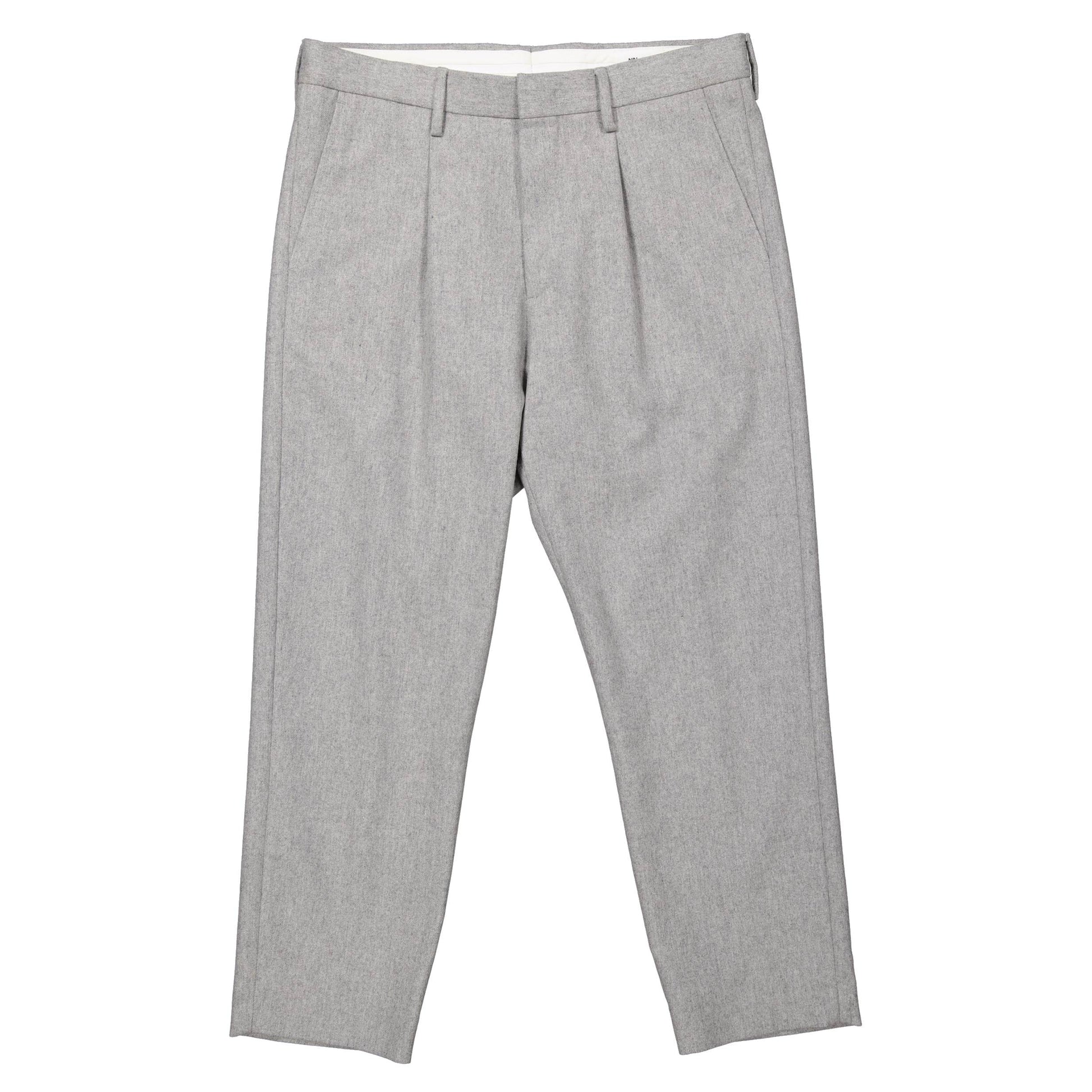 Lightgrey Woolblend Pleated