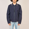 Navy Rib Hem Harrington Jacket