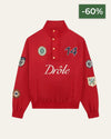 Red Concours Racing Zip Sweater