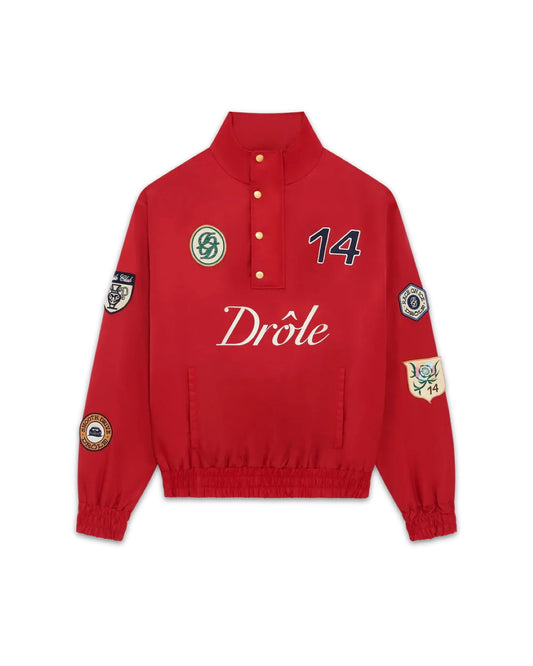 Red Concours Racing Zip Sweater