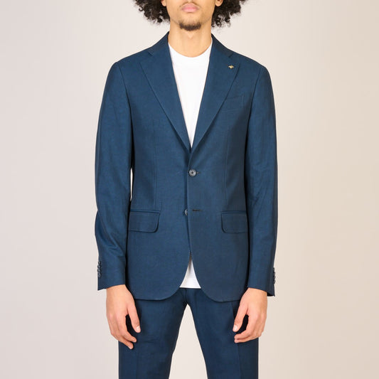 Slim Fit Wool Suit Navy