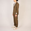 Slim Fit Wool Suit Brown