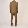 Slim Fit Wool Suit Brown
