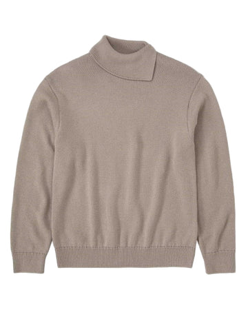 Natural Linen Scarf Collar Jumper