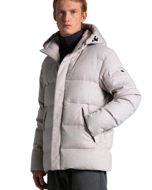 QUILTED DOWN JACKET AND DETACH