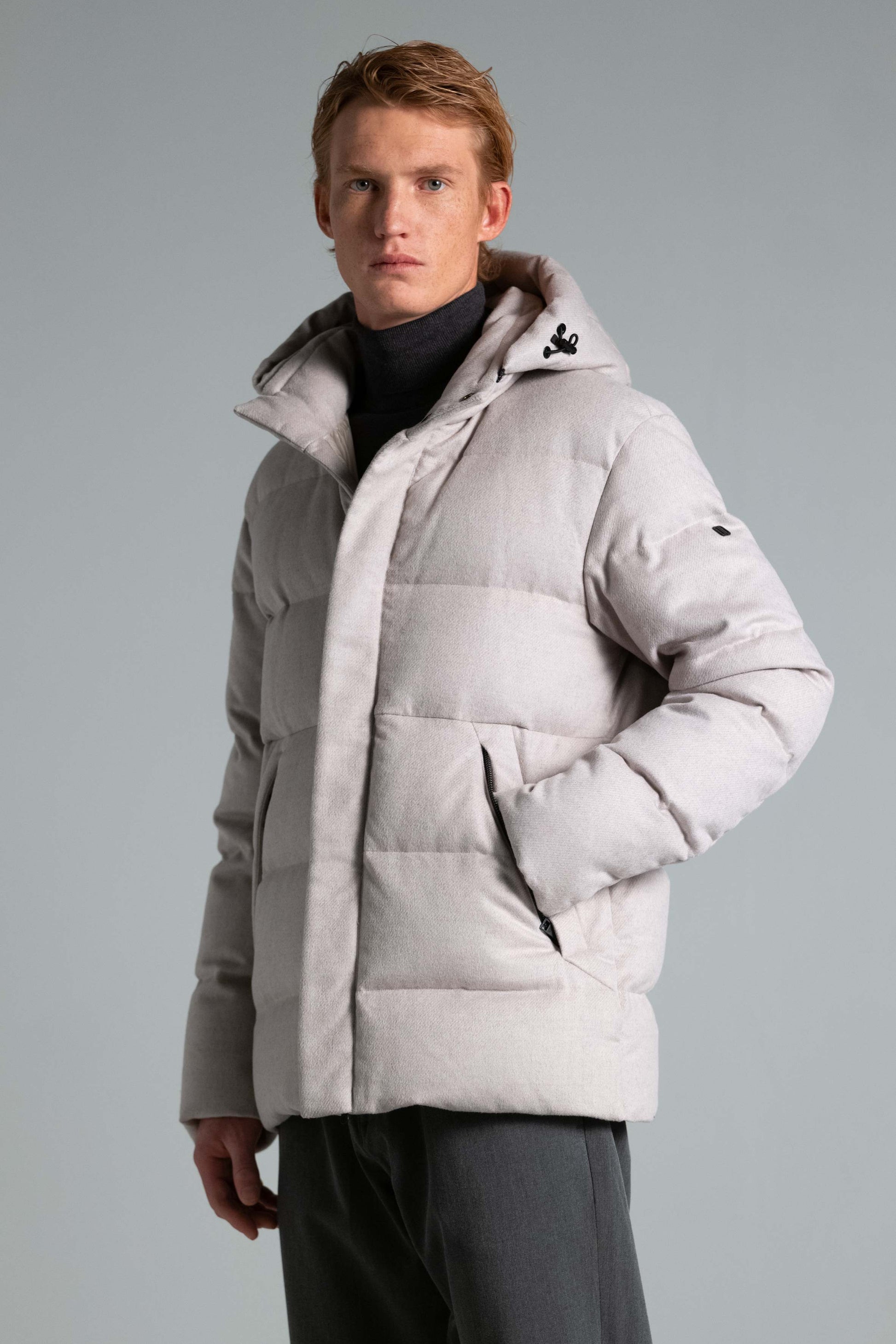 QUILTED DOWN JACKET AND DETACH