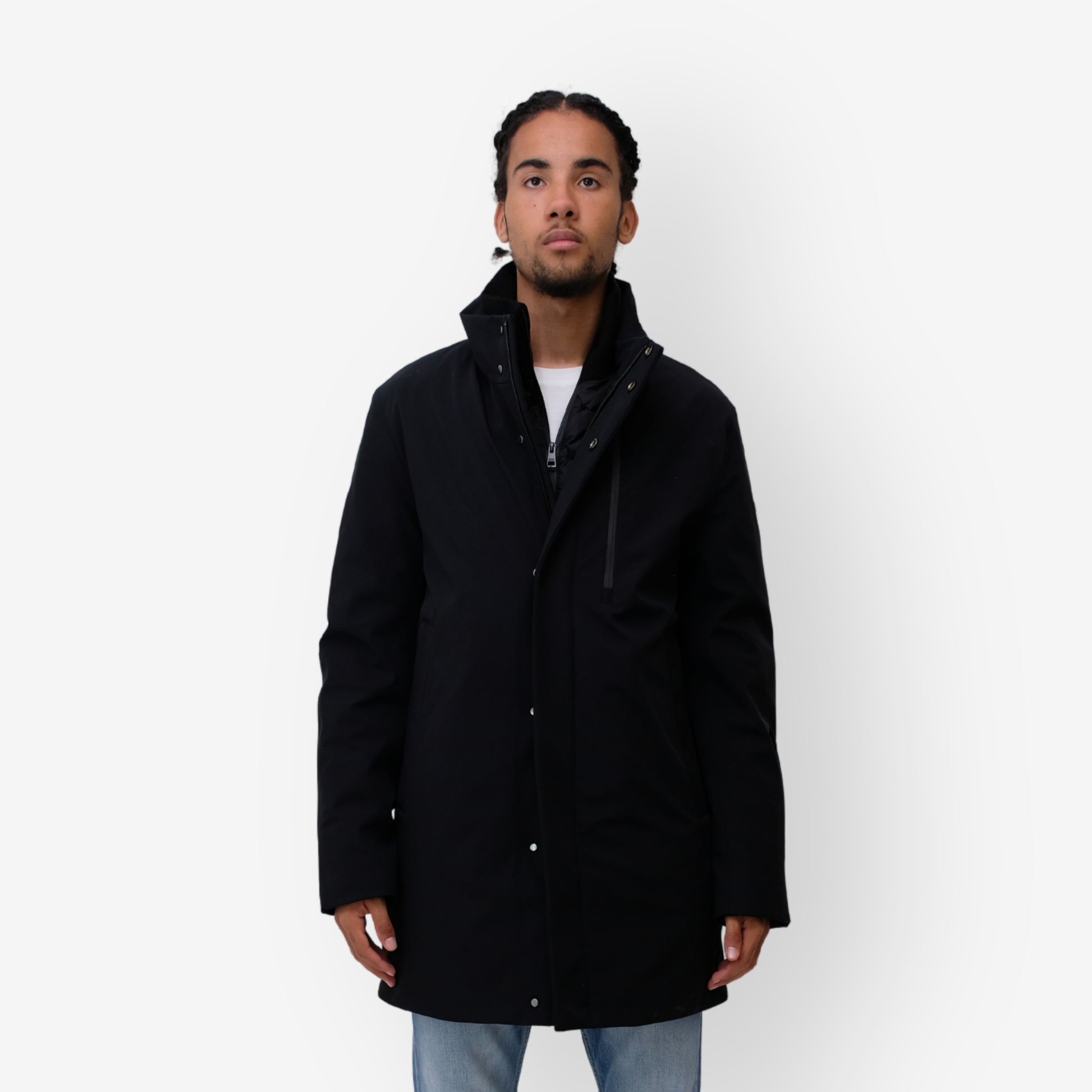 PADDED DOWN COAT WITH HIDDEN H