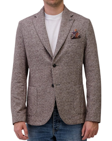 Brown checkered blazer BOB