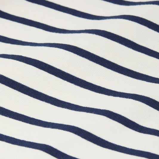 Striped Cotton T-shirt Ivory