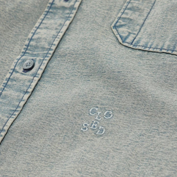 Formal Denim Shirt Light Blue