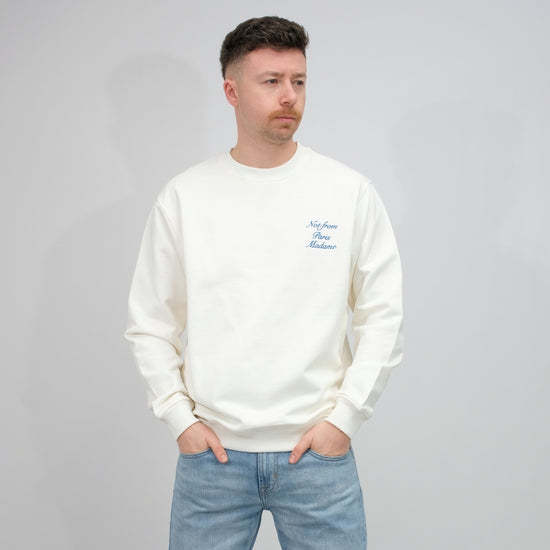 Slogan Terry Sweater Off White