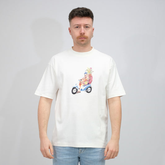 Golfeur Cotton T-shirt Off Whi