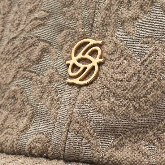 Jacquard Cap Beige