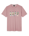 Pink t-shirt with graphic design Paul Smith