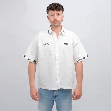 WBWang Linen Blend Embroided L