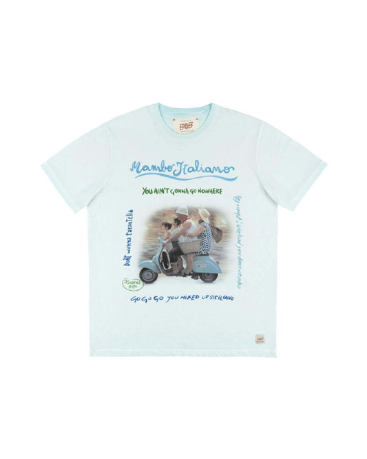 Vespa Cotton Washed T-shrirt Cloud