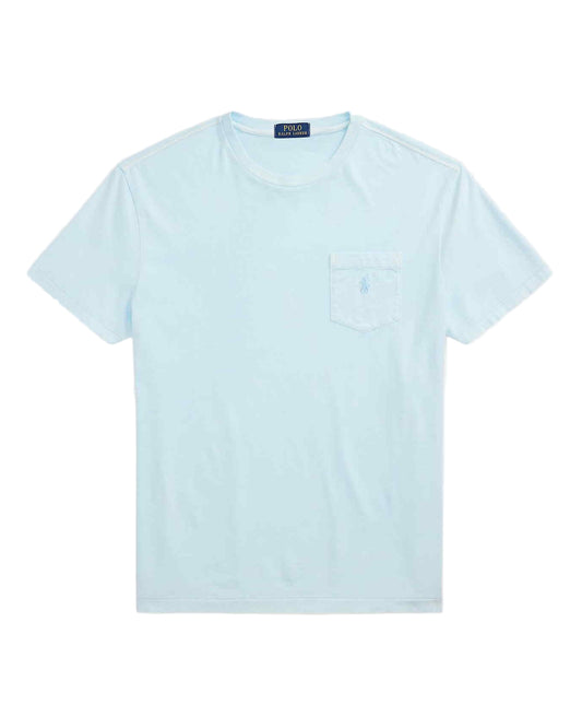Sky Custom Slim Mineral Dyed Pocket T-shirt