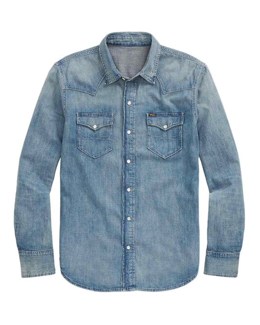 RL Western Denim Slub Denim Shirt