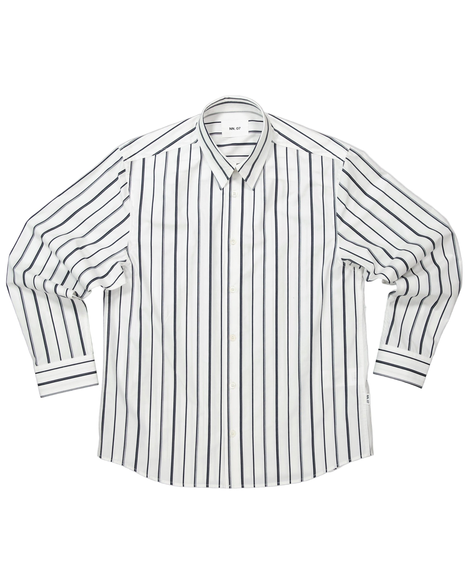 Sea Black White Stripe Colby Shirt NN 07