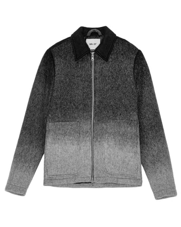 Light Grey Multi Gael Boiled Wool Jacket