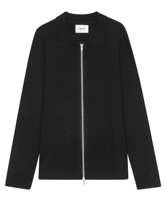 Black Harald Full Zip Pullover