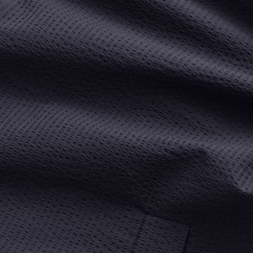 Zander Seersucker Overshirt Navy Blue