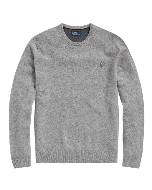 Fawn Grey Heather Merino Wool Pullover