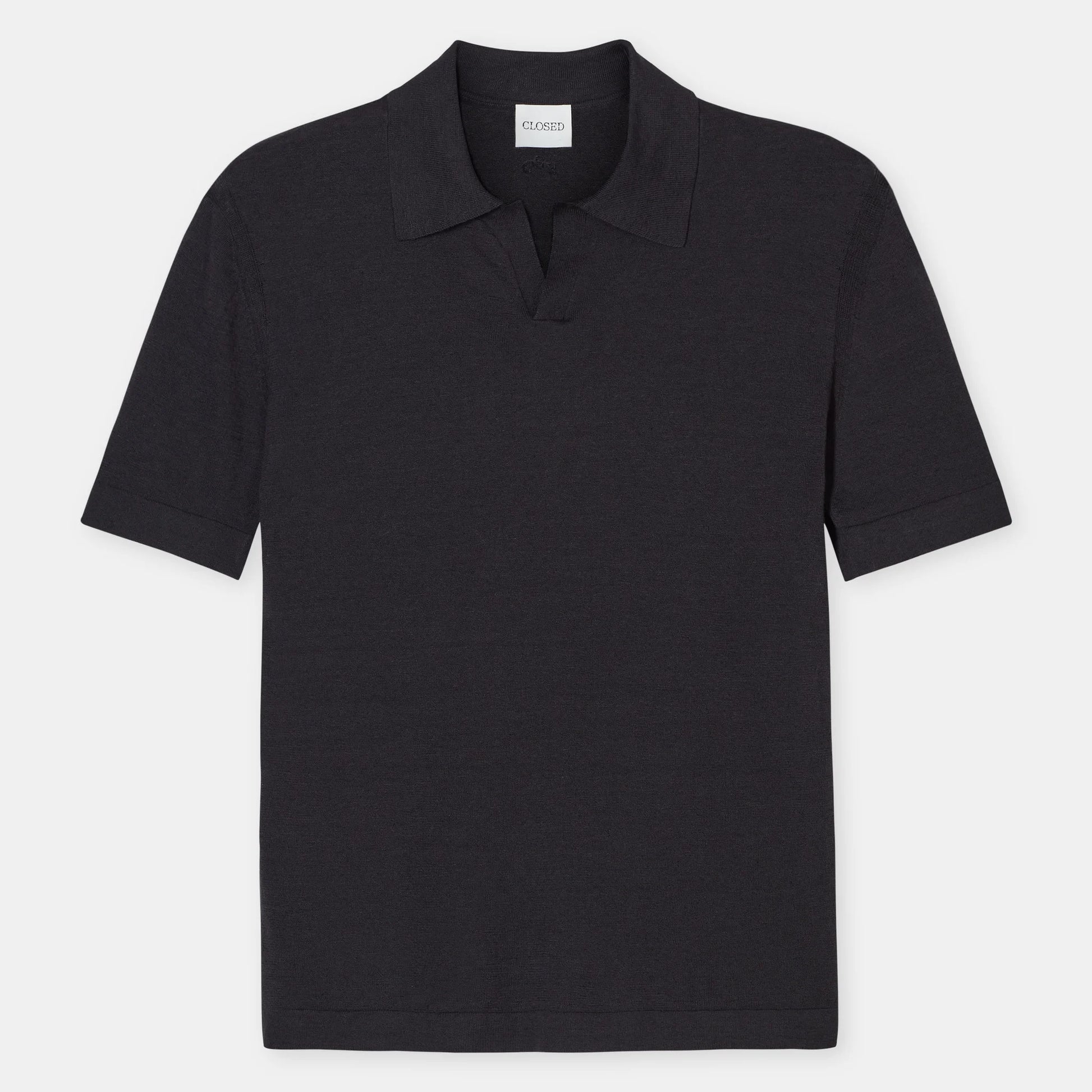 Knitted Polo Black