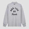 Varsity Cotton Polo Sweater Gr