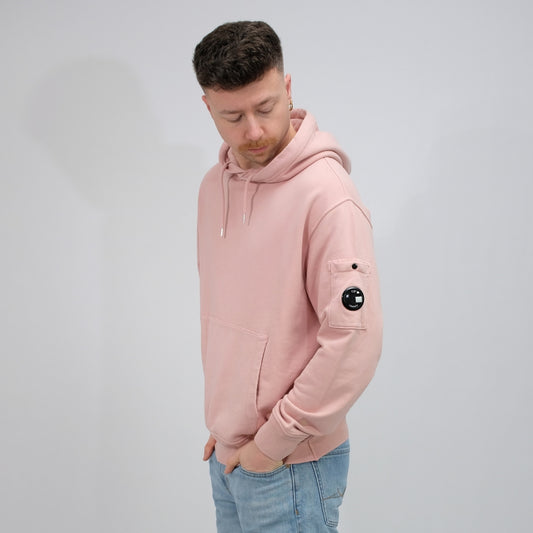 Cotton Diagonal Fleece Hoodie
