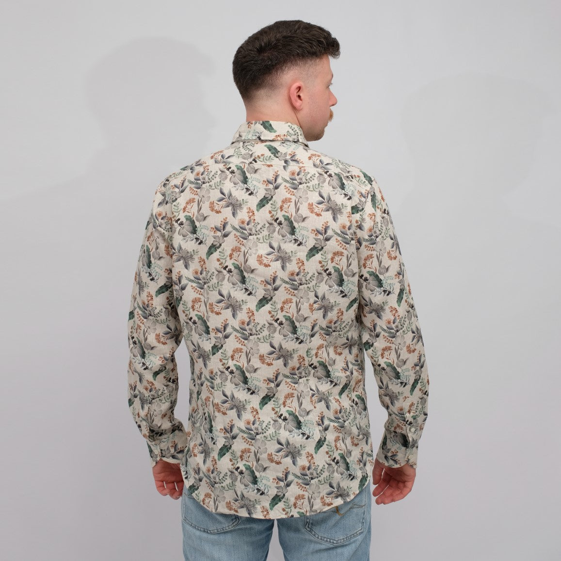 Linen Regular Fit Shirt Beige