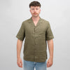Foss Olive Theo Linen Cuban Sh