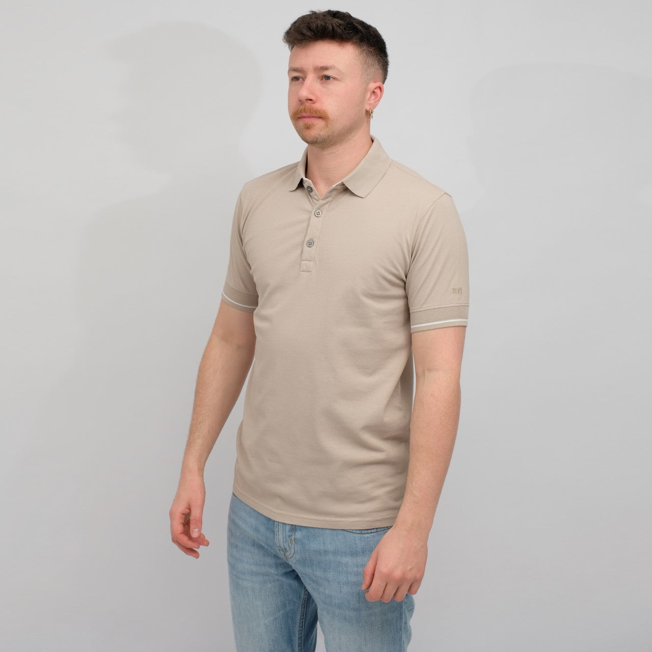 Jersey Polo Brown