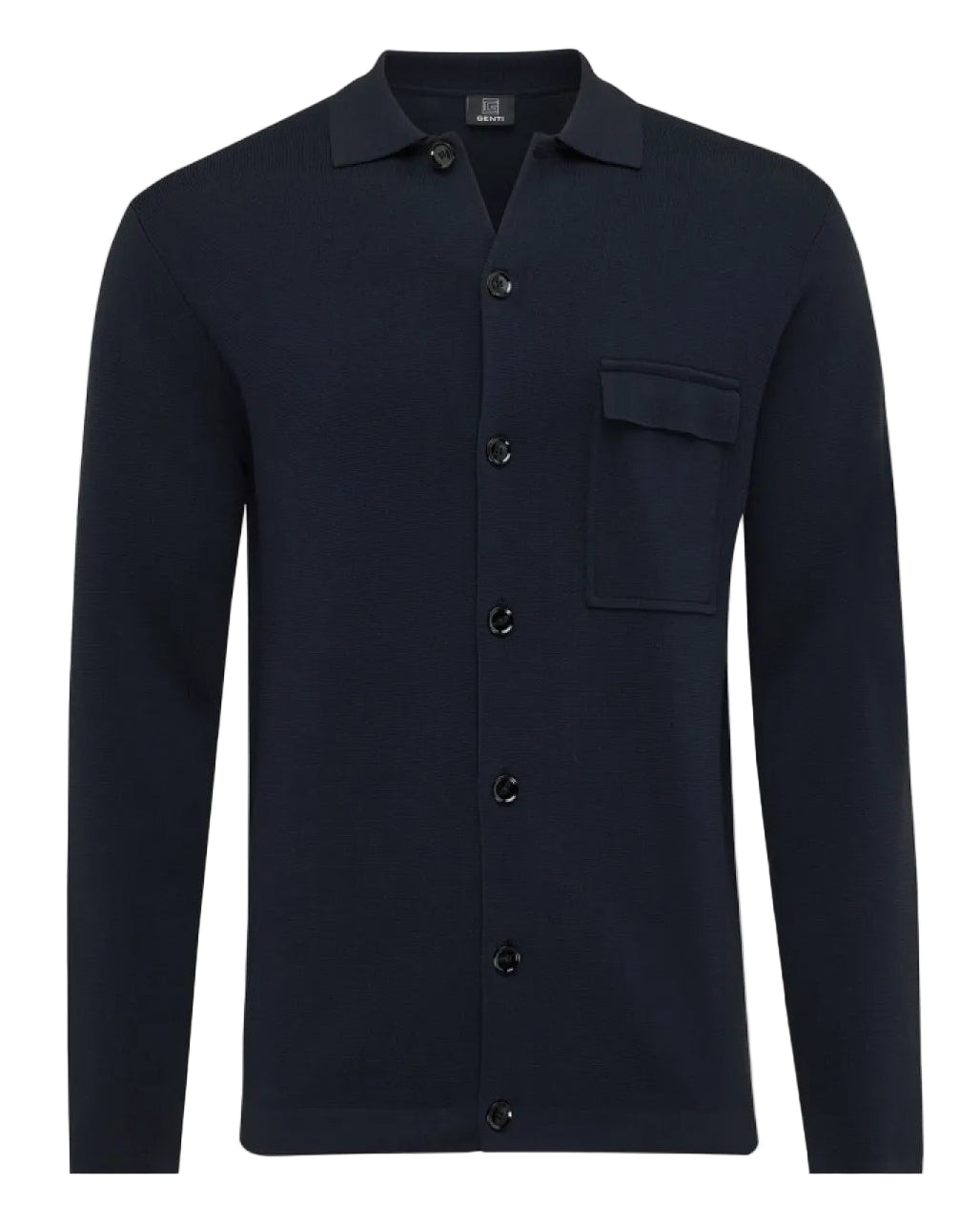 Navy blue jacket with button details Genti