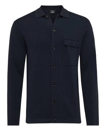 Navy blue jacket with button details Genti