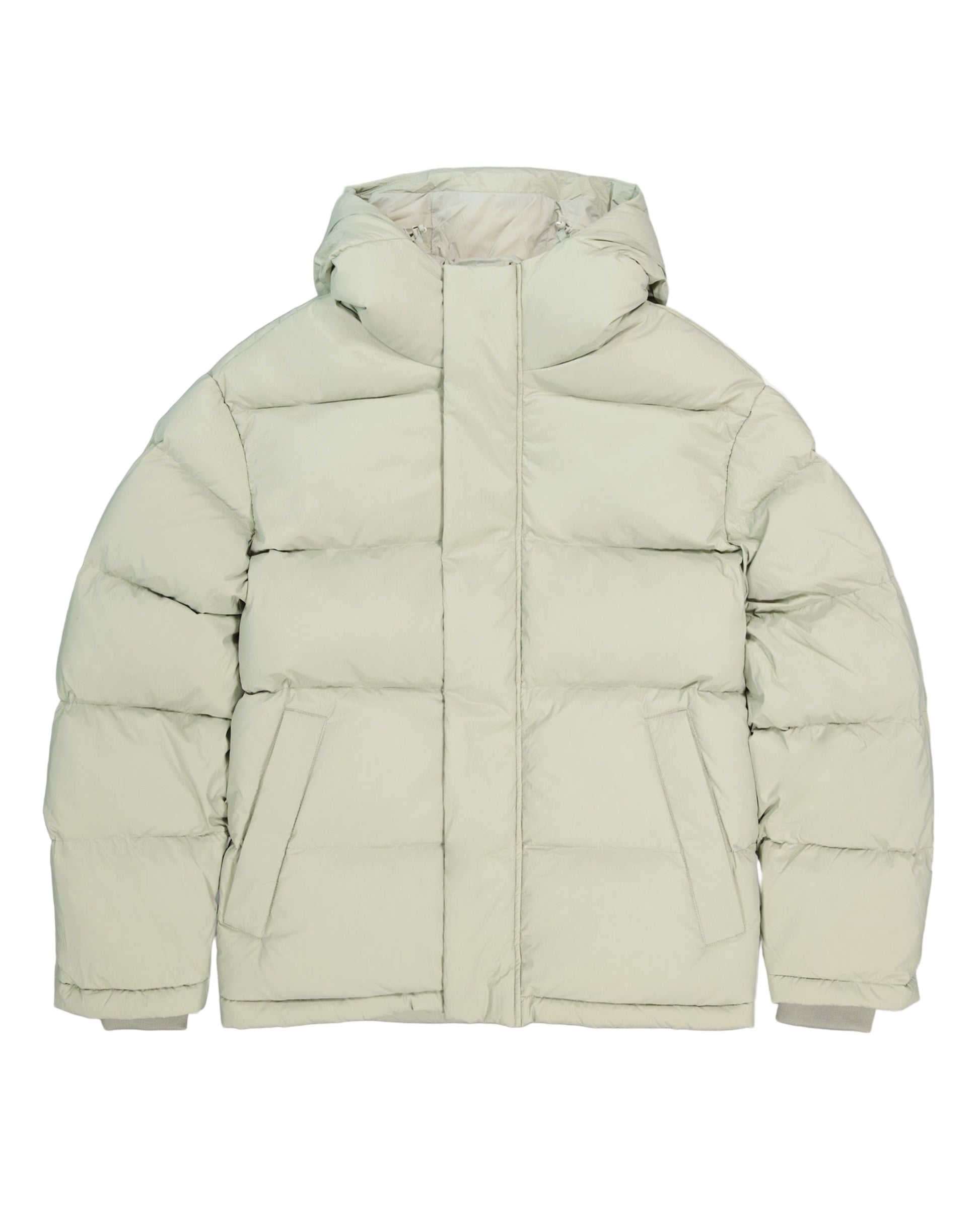 Beige puffer NN.07 jacket on a white background