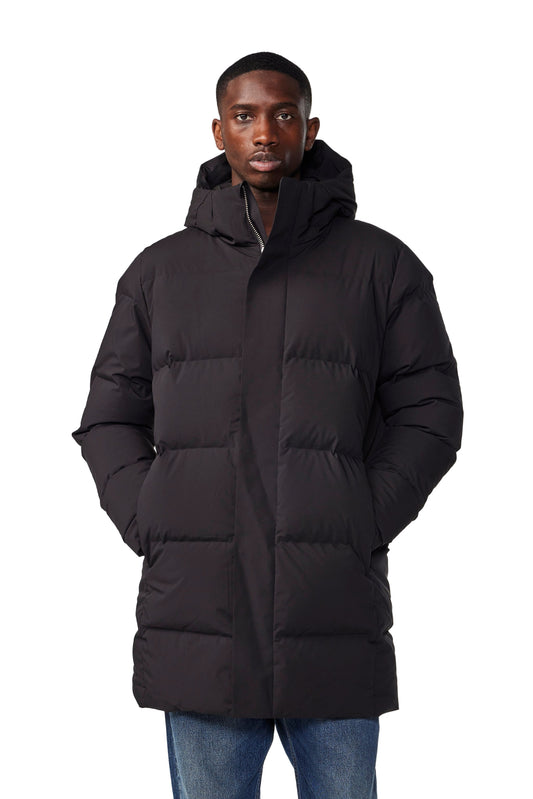 Black Long Hooded Puffer