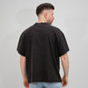 Staff Boxy T-shirt Washed Blac
