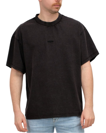 Staff Boxy T-shirt Washed Blac